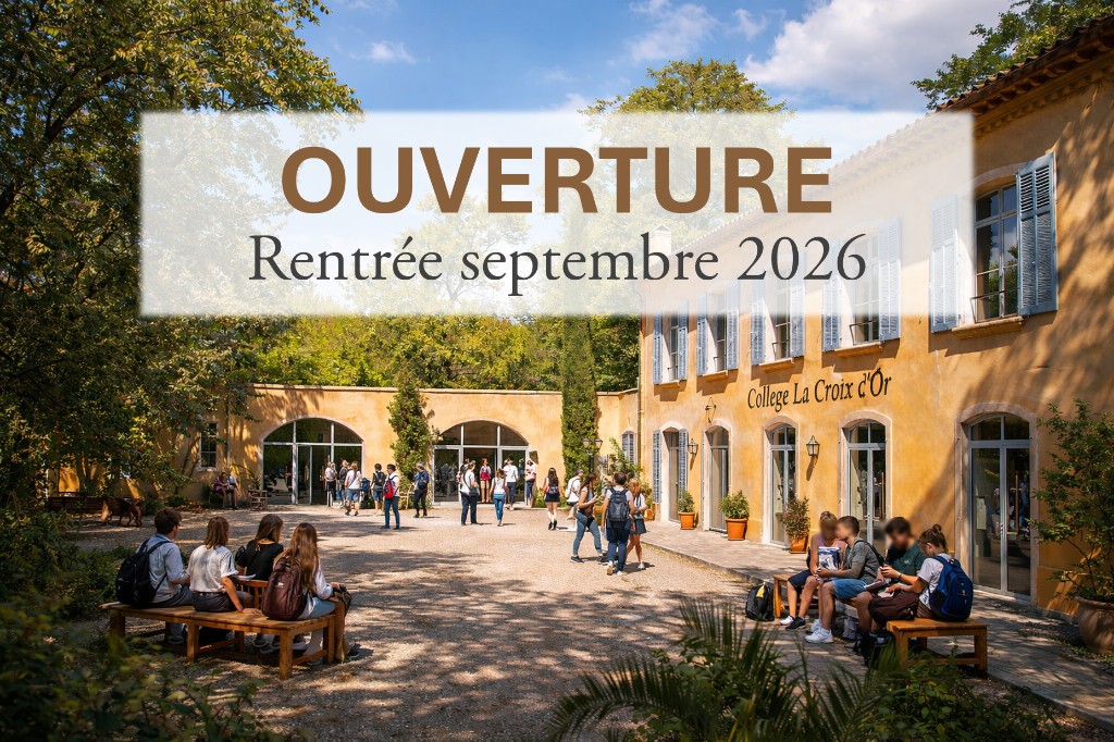 Cour du Collège La Croix d'Or — Ouverture rentrée septembre 2026
